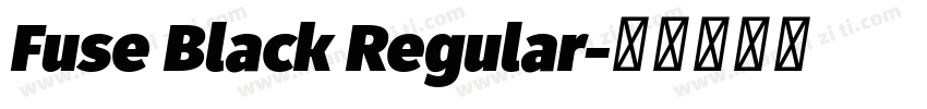Fuse Black Regular字体转换